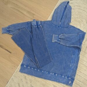 Free People Waffle Knit Lounge Set